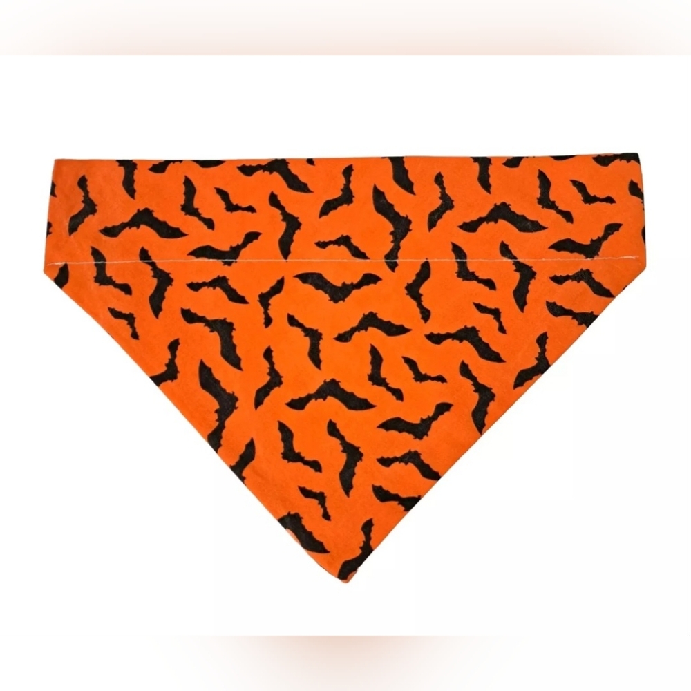 Halloween Dog Bandana Large Neck 17"-19" & Collar/Buckle Up To 1-1/4"